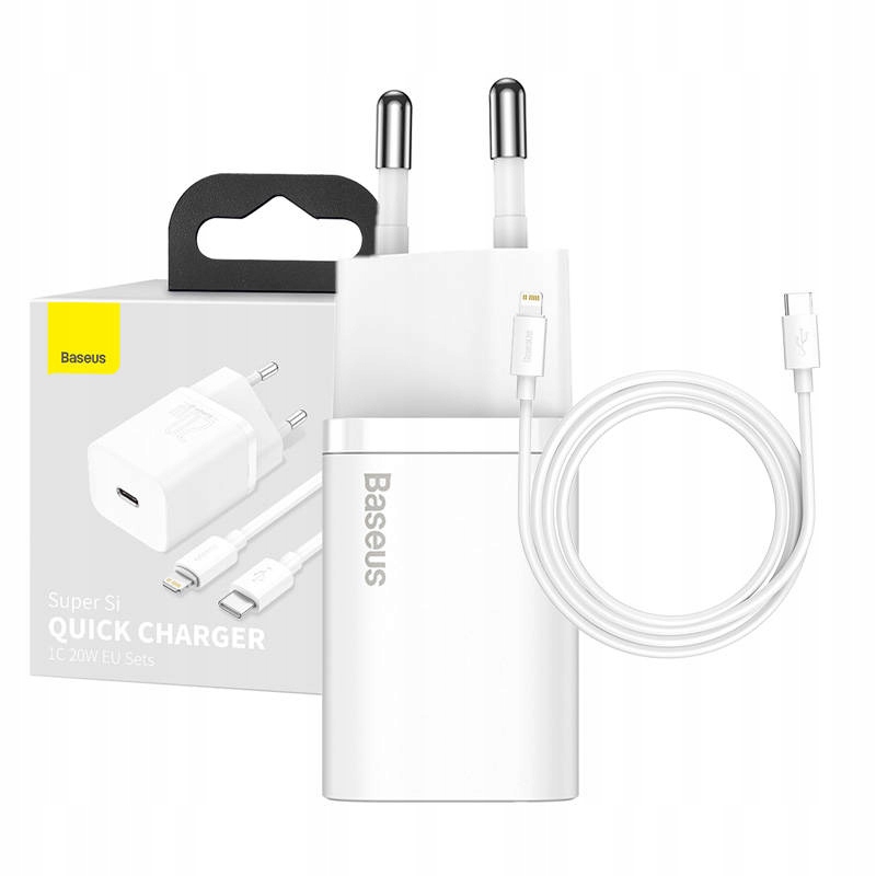 Baseus Super Si 1C 20W USB-C Lightning nástenná nabíjačka TZCCSUP-B02